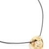 952-gold-plated-swirl-pendant-cord-necklace-1.webp Gold Plated Swirl Pendant Cord Necklace