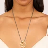 952-gold-plated-swirl-pendant-cord-necklace-2.webp Gold Plated Swirl Pendant Cord Necklace