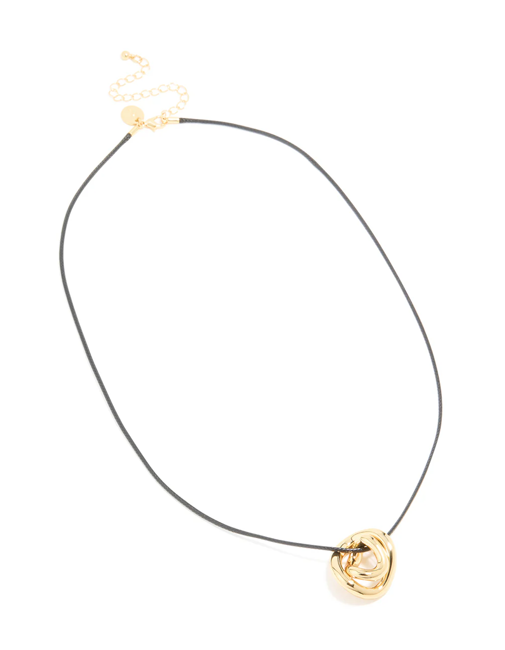 952-gold-plated-swirl-pendant-cord-necklace-4.webp Gold Plated Swirl Pendant Cord Necklace