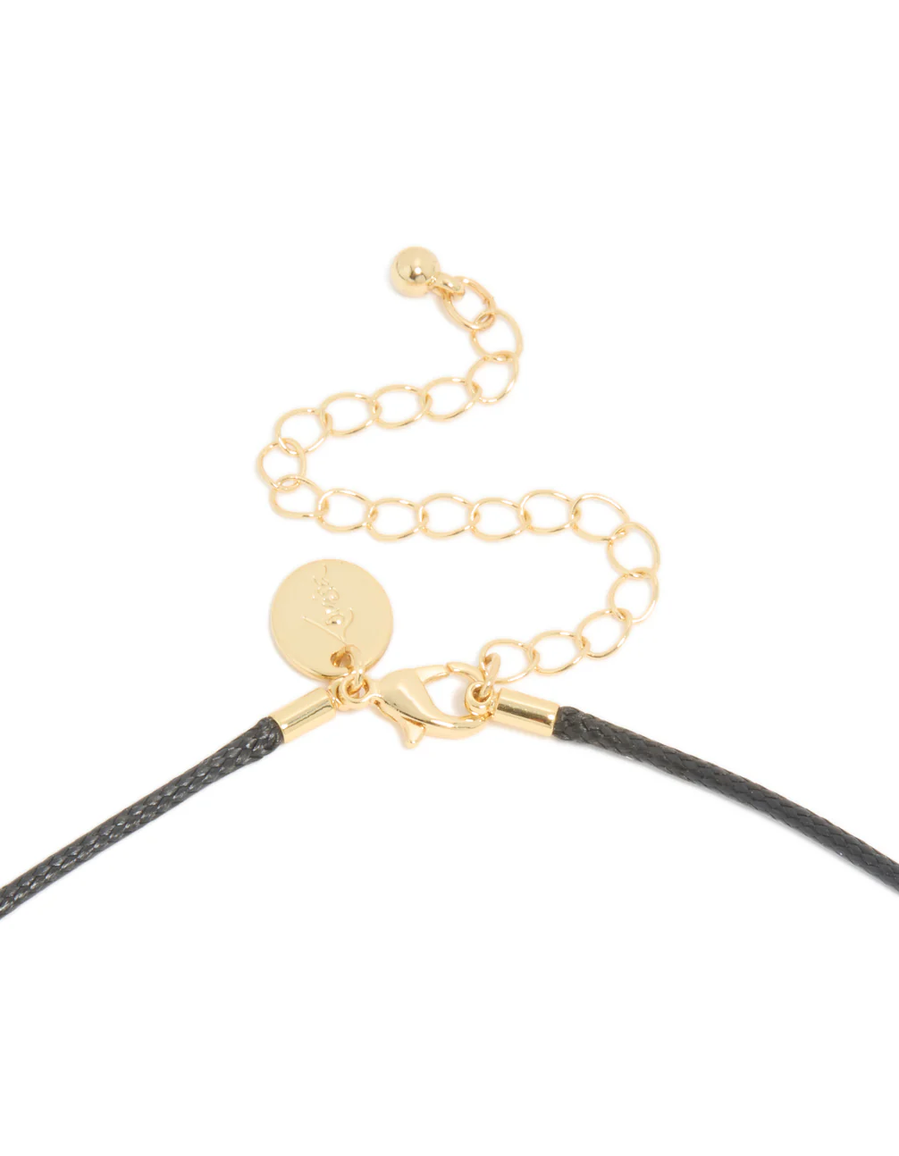 952-gold-plated-swirl-pendant-cord-necklace-5.webp Gold Plated Swirl Pendant Cord Necklace