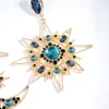 Blue Statement Celestial Earrings
