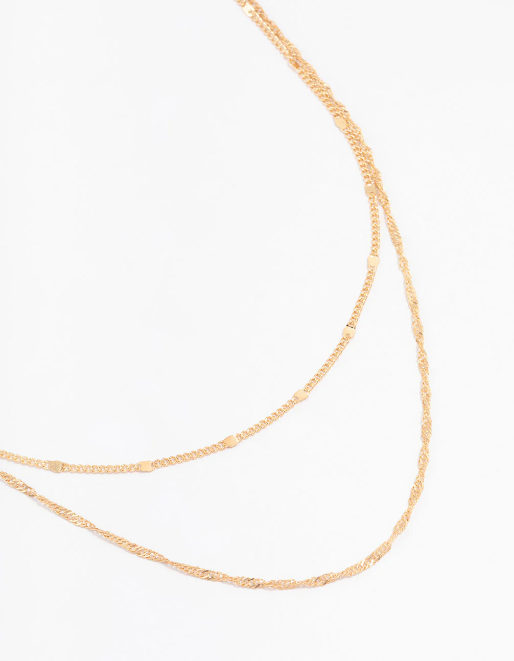 965-gold-rope-double-chain-layered-necklace-2.webp Gold Rope Double Chain Layered Necklace