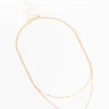 965-gold-rope-double-chain-layered-necklace-4.webp Gold Rope Double Chain Layered Necklace