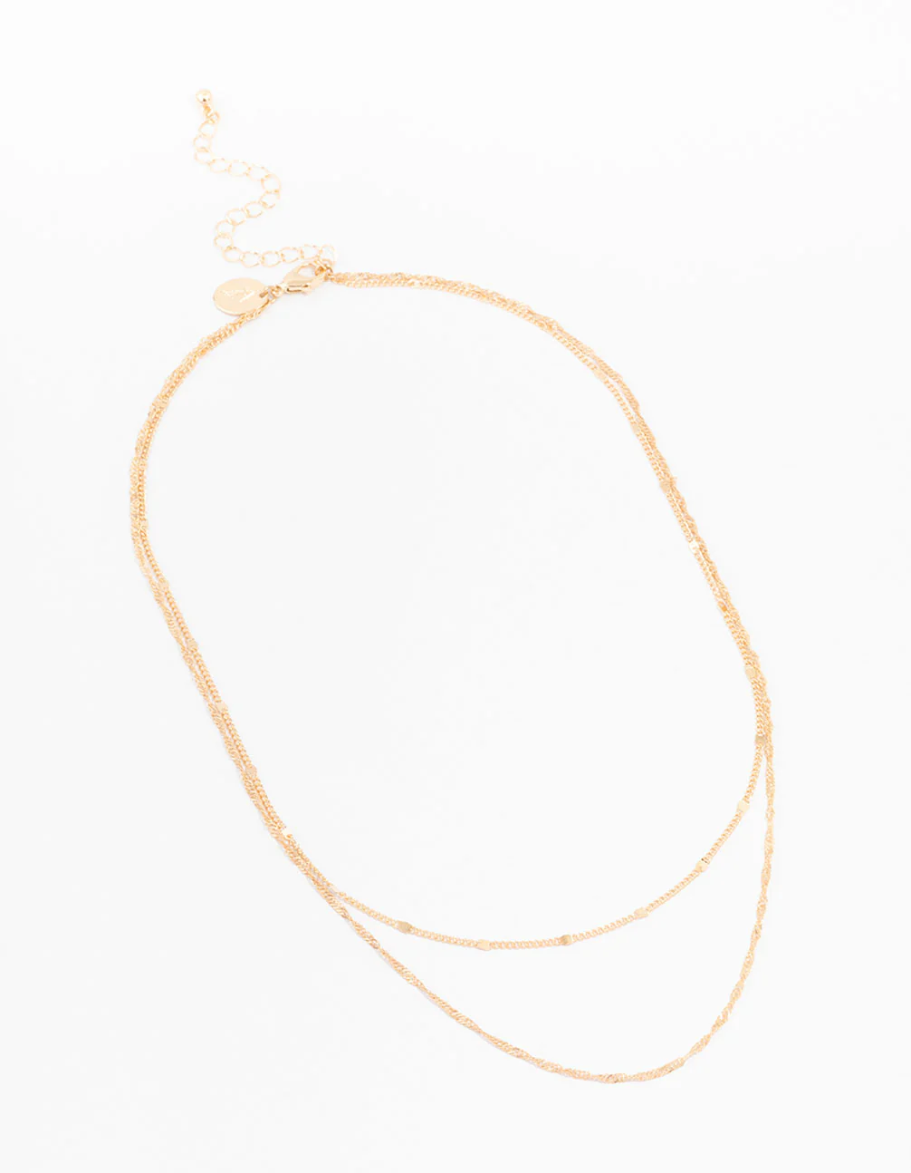 965-gold-rope-double-chain-layered-necklace-4.webp Gold Rope Double Chain Layered Necklace