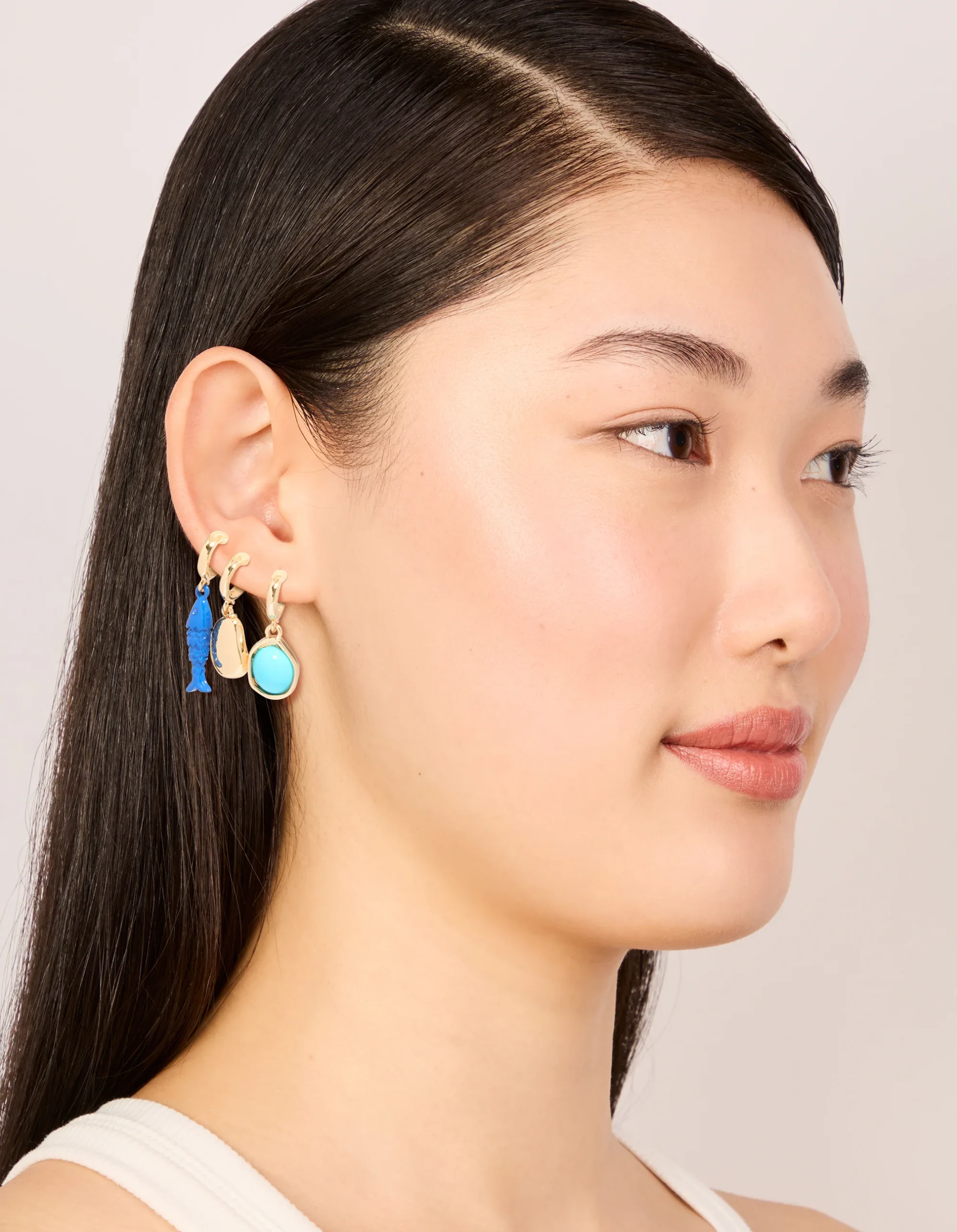966-gold-small-fish-pebble-open-hoop-earrings-3-pack-3.webp Gold Small Fish & Pebble Open Hoop Earrings 3-Pack