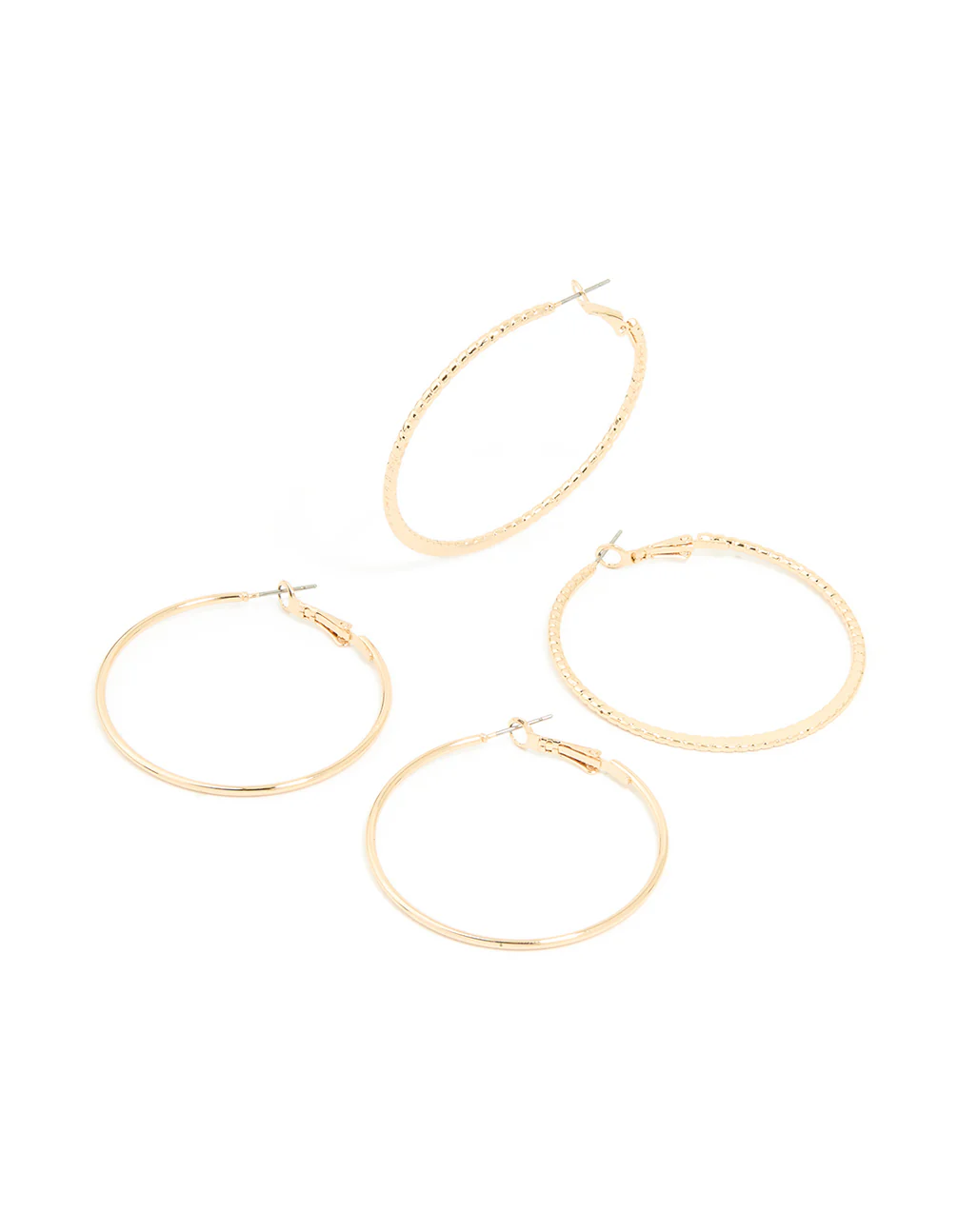 968-gold-smooth-textured-large-hoop-earrings-2-pack-1.webp Gold Smooth & Textured Large Hoop Earrings 2-Pack