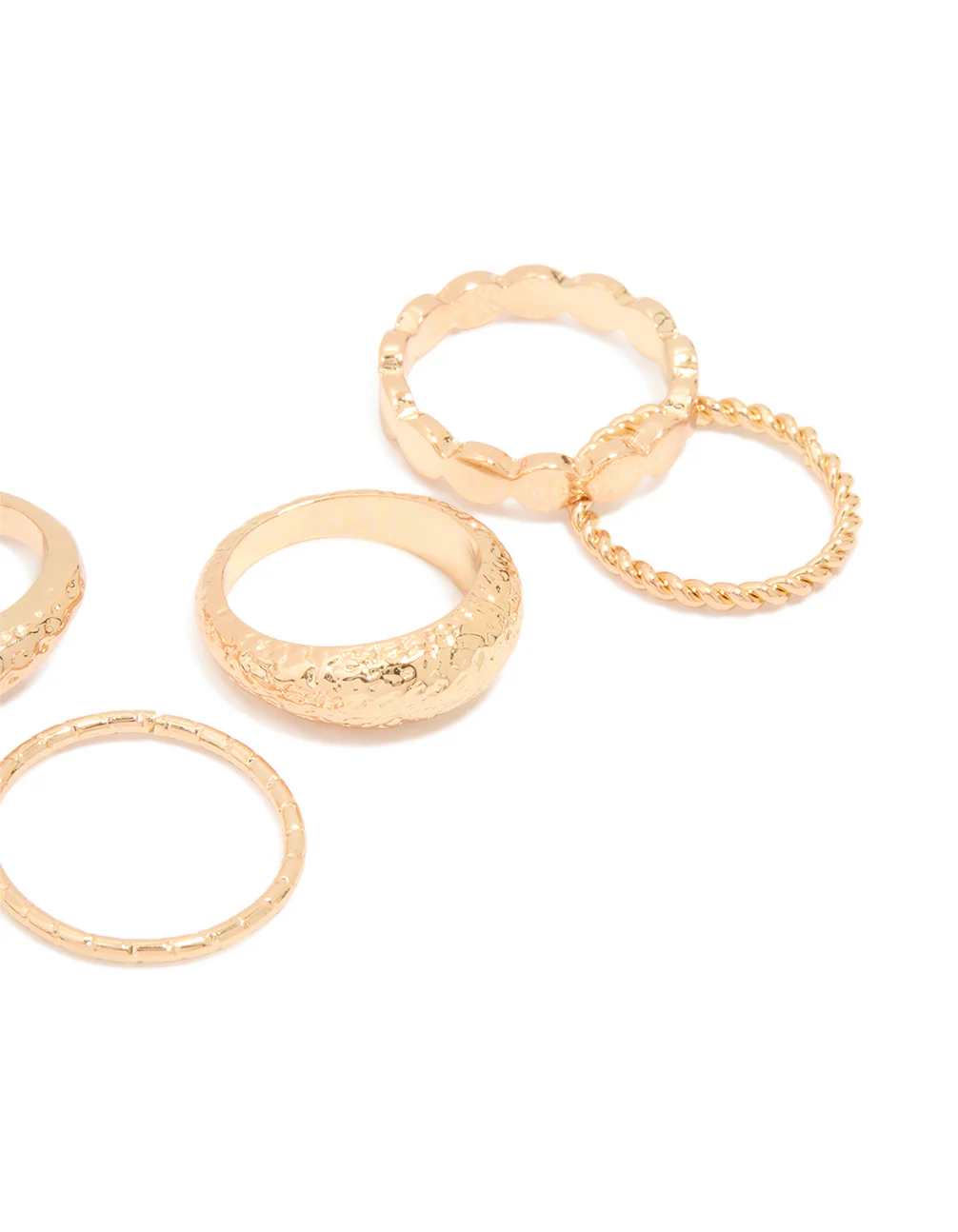 978-gold-textured-twist-mixed-rings-5-pack-2.webp Gold Textured Twist Mixed Rings 5-Pack