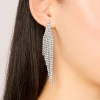 991-gunmetal-silver-diamante-slanted-cup-chain-earrings-2.webp Gunmetal Silver Diamante Slanted Cup Chain Earrings