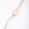 Kids Rose Gold Diamante Rainbow Watch