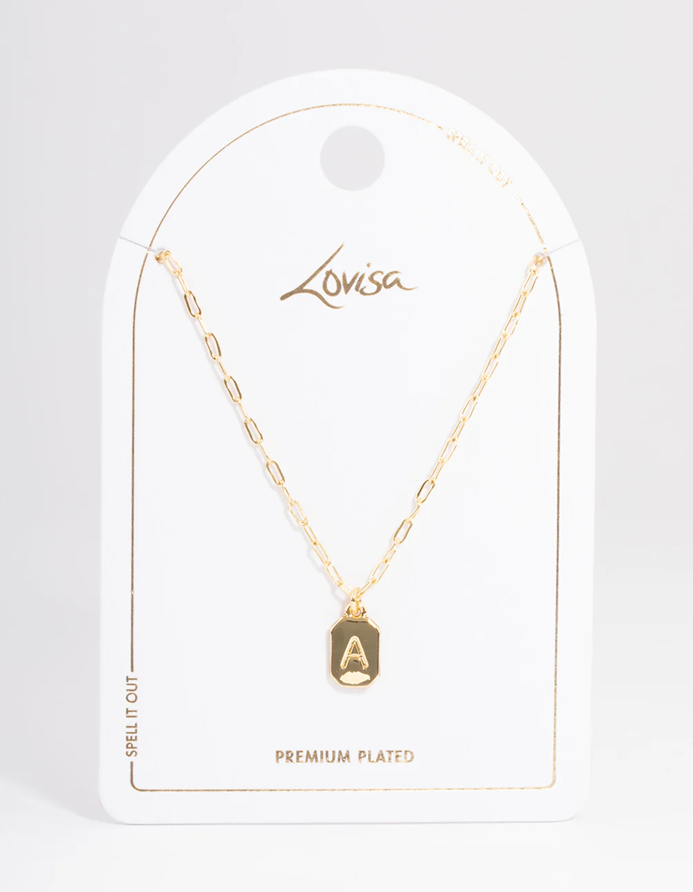 996-letter-a-gold-plated-rectangle-pendant-necklace-3.webp Letter A Gold Plated Rectangle Pendant Necklace